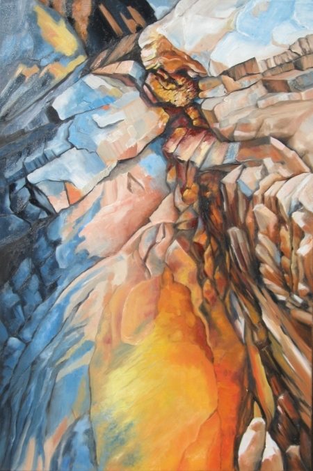 The heart of the matter 50 x 85 cms